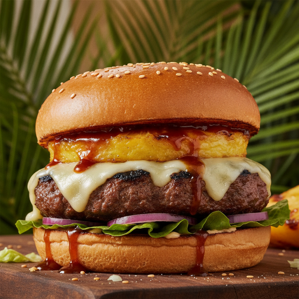 Kahuna burger close-up